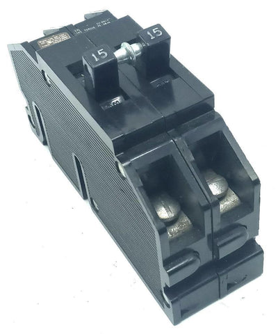 Zinsco Challenger QC215 2 Pole Circuit Breaker 15A 120/240VAC