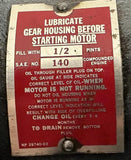 General Electric 7GF711DD2KA Gear Motor 1/4 HP 23.5:1 Ratio 230V 1 Ph 5KG35KG374