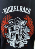 Anvil Men's Nickelback NB Wing Graphic Est. 1995 Black Shirt Size Large