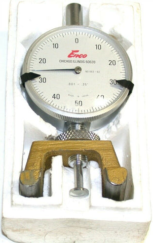 Enco Depth Gage .001" Indicator 682-02 1/4" Travel