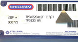 Lot of 6 New Stellram Indexable Turning Carbide Inserts TPG433 HA