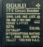 Gould ITE Q220 2 Pole Circuit Breaker 20A 120/240VAC