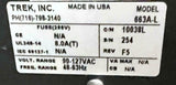 Trek 663A High Voltage Power Supply 90-127 VAC 48-63 Hz