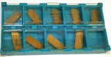 Lot of 9 New Iscar GIM-4-4RA IC656 Tin Coated Carbide Parting Inserts 6400434