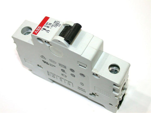 UP TO 6 ABB 16 AMP 1 POLE CIRCUIT BREAKERS DIN MT S201 B16