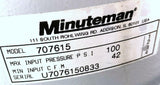 Minuteman 707615 Air Operated U.L.P.A. 15 Gallon Vacuum 100 PSI 42 CFM