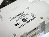 UP TO 4 ALLEN BRADLEY 2AMP 2POLE 125VAC/65VDC CIRCUIT BREAKERS 1492-GHD020F
