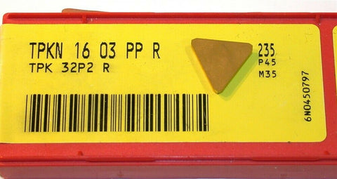 Lot of 6 Sandvik Indexable Milling Carbide Inserts TPKN 16 03 PP R 235