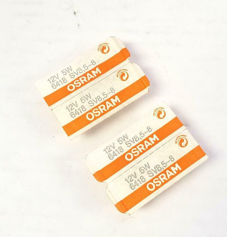 Osram 6418-SV8,5-8 Interior Light Bulb 12 V 5 W (Lot of 4)