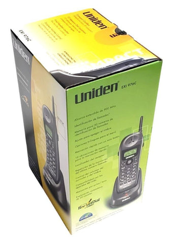 Uniden EXI-976C Compact Cordless Phone Black 10 Memory Dial Locations