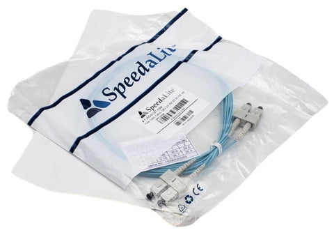 Speedalite FJ5GSCSC-03M Fiber Optic Cable OM3 DX 50/125 SC-SC 3M (Lot of 3)