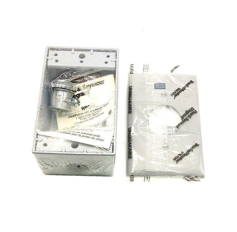 New Pass & Seymour Legris  WPB23  Weatherproof Outdoor Box W/Coverplate