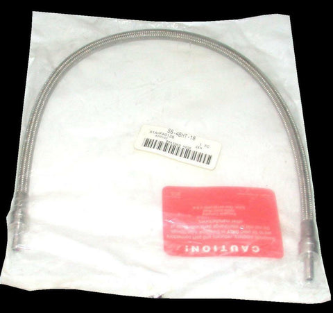 New Swagelok  SS-4BHT-18  Stainless Steel Braided Hose 18"