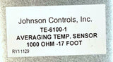 Johnson Controls TE-6100-1 Averaging Temperature Sensor 1000 Ohm 17 Ft
