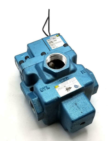 MAC 57C-41-11BA Pneumatic Valve W/ 250B-111BAAA Solenoid Valve