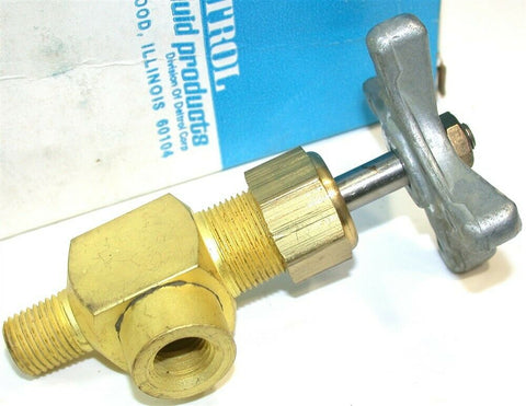 Deltrol Pneu-Trol 1/4" 3000 PSI Brass Angle Needle Valves S201B1 S-201-B1 New