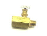 New Deltrol Pneu-Trol  NMF 20 BK Brass Needle Shutoff Valve 1/4 NPT