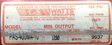 Watts PAS-400M4-10 Pneumatic Valve Actuator 180 In. Lbs. Output 125 PSI 180°F