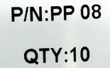 Pack of (10) Conek PP08 Pneumatic Push To Connect Plug Fitting 8mm Tube
