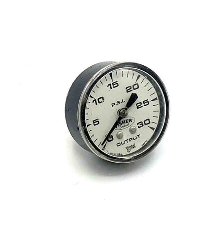 Marshall Town Fisher Controls 0-30 PSI Pressure Gauge 1/8" NPT Back Mount