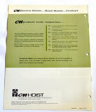 LODESTAR CC-50H ELECTRIC HOIST BROCHURE