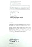 Cincinnati Milacron Models 261 & 361 Grinding Machines Instruction Manual