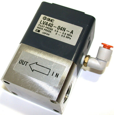 UP TO 4 SMC 1/2" NPT AIR OPERATED FLUID PROCESS CHEMICAL VALVES LVA40-04N-A