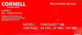Cornell Firegard-BB Release Device 24-120VAC 0.2-0.6A Standby 0.3-0.25A Alarm
