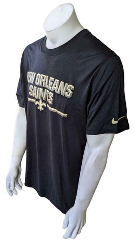 Nike Dri-Fit Men's New Orleans Saints Football NFL Black Shirt Size Large
