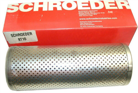 Up to 11 New 8T10 Schroeder 12 micron, 3" Dia x 8" Long Hydraulic Filters