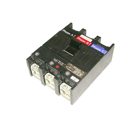 GENERAL ELECTRIC 3-POLE 300 AMP CIRCUIT BREAKER 600 VAC MODEL TJJ436300