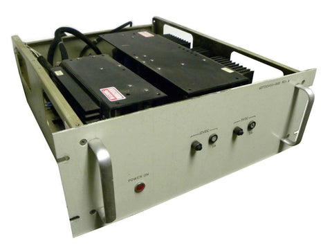 CUSTOM 19" RACK MOUNT POWER SUPPLY W/ 2 ACDC ELECTRONICS POWER SUPPLIES