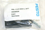 Festo PBL-1/2-D-MIDI-L-NPT Subbase for D series Midi service units 1/2NPT 546526