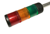 Telemecanique Stack Light Assembly Red Yellow Green 39" Tall