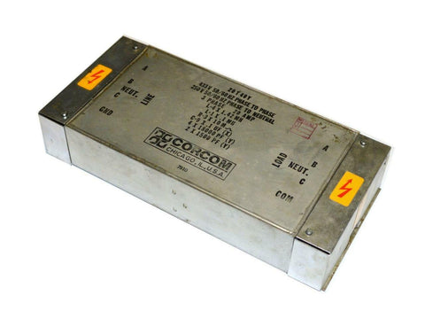 CORCOM 20T495 LINE FILTER 3 PHASE 433/250 VOLTS