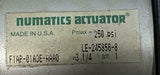 Numatics F1AP-01A3E-AAA0 Pneumatic Cylinder 3 1/4" Bore 1" Stroke 250 PSI