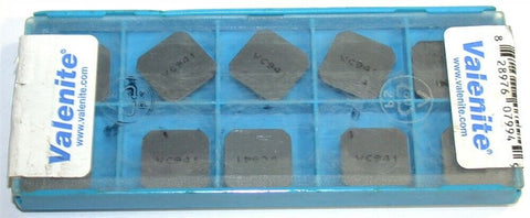 Lot of 10 New Valenite Carbide Square Milling Inserts SEHN 43AFT003X20N VC 941