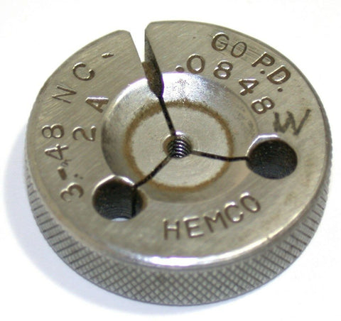 HEMCO GO THREAD RING GAGE 3-48 NC-2A