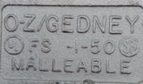 OZ / Gedney FS-1-50 Malleable Cast Iron Device Box RMC
