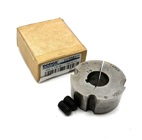 Dodge 117082 1610 X 7/8 Taper-Lock Bushing 0.8750" Bore 3/16 X 3/32 Keyway