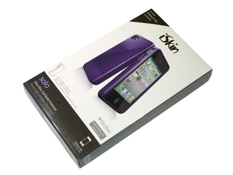 New iSkin Solo FX Case for iPhone 4/4S - Purple UNSOLO4G-PE - FREE SHIPPING