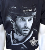 Anvil Men's Joe Thornton San Jose Sharks NHL Graphic Black Shirt Size Large