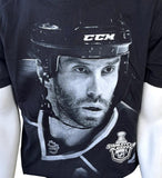 Anvil Men's Joe Thornton San Jose Sharks NHL Graphic Black Shirt Size Large
