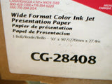 LABELON COLOR INK JET PREMIUM WIDE FORMAT PRESENTATION PAPER 50" X 90' CG-28408