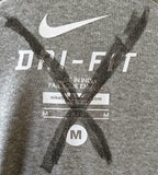 Nike Dri-Fit Men's Atlanta Falcons Football NFL Gray Short Sleeve Shirt Size M