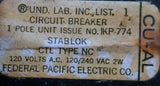 Federal Pacific Electric Stab-Lok NC115 1 Pole Circuit Breaker 15A 120V 1 Phase