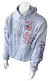 Hanes Epcot World Showcase USA Gray Hoodie Size Large