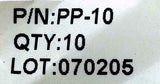 Pack of (10) Conek PP10 Push To Connect Plug Fitting 10mm