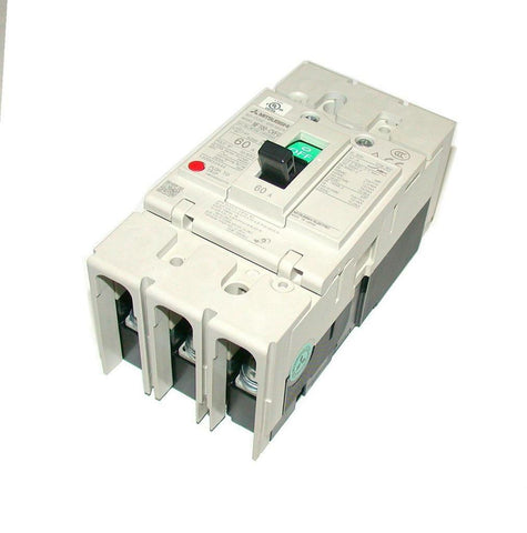MITSUBISHI  NF100-CVFU2P60A   2-POLE POLE CIRCUIT BREAKER 60 AMP 240 VAC