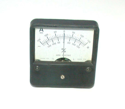 GOMI ELECTRIC   RNM-80   AMP PERCENTAGE PANEL METER 0-150 AMP